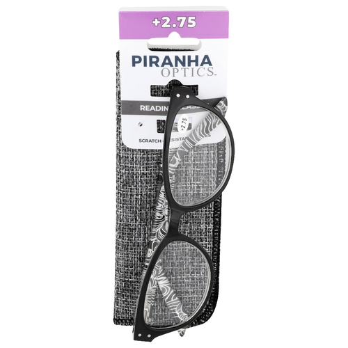 Piranha Optics +2.75 Reading Glasses +2.75 - 1 Each