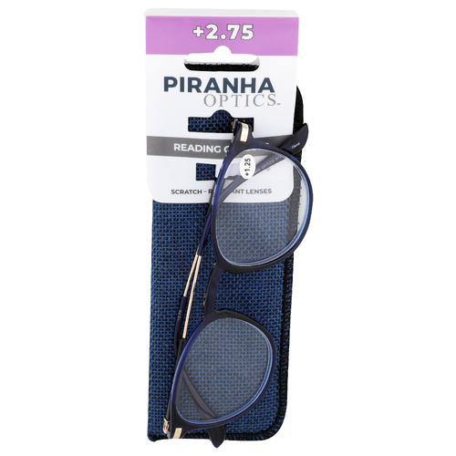 Piranha Optics +2.75 Reading Glasses +2.75 - 1 Each