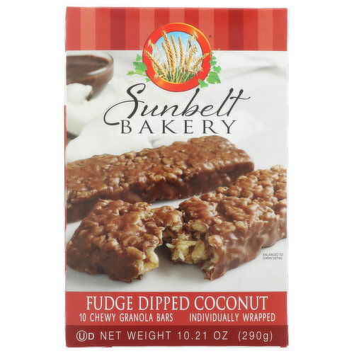 Sunbelt Bakery Fudge Dipped Coconut Granola Bar - 1.021 Ounce - 10 Count Image 1 of 2
