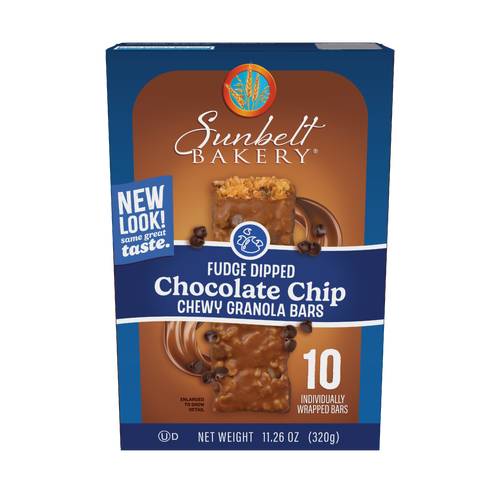 Sunbelt Bakery Fudge Dipped Chocolate Chip Granola Bar - 12.7 Ounce
