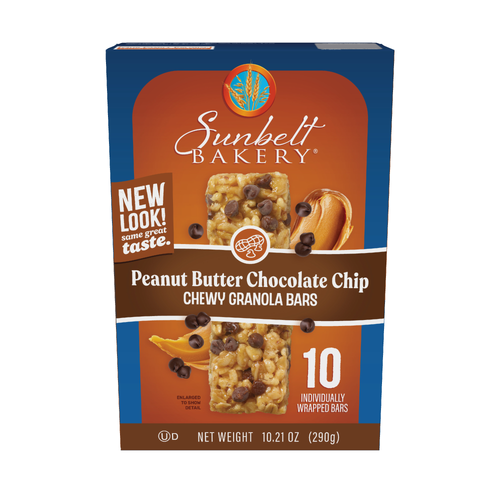 Sunbelt Bakery Peanut Butter Chocolate Chip Granola Bar - 10.21 Ounce