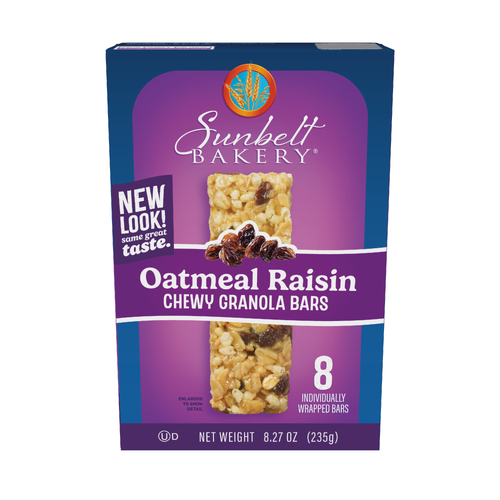 Sunbelt Bakery Oatmeal Raisin Granola Bar - 8.27 Ounce