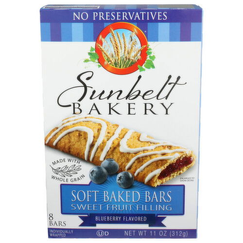 Sunbelt Bakery Blueberry Soft Baked Bars - 1.375 Ounce - 8 Count