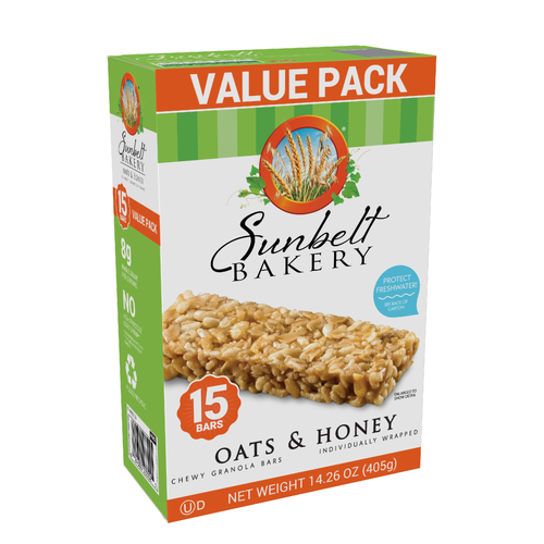 Sunbelt Bakery Value Pack Oat & Honey Granola Bars - 14.26 Ounce
