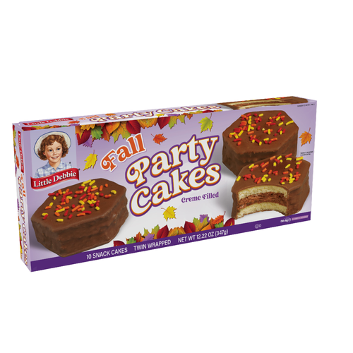 Snack Cakes, Little Debbie Fall Party Cakes Chocolate - 12.22 Ounce