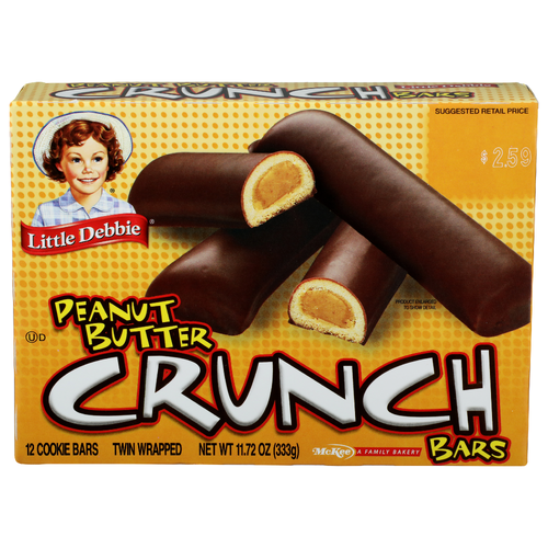 Little Debbie Peanut Butter Crunch Bars - 0.977 Ounce - 12 Count
