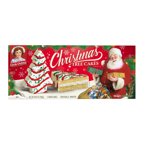 Little Debbie Christmas Tree Cake Vanilla - 10.3 Ounce