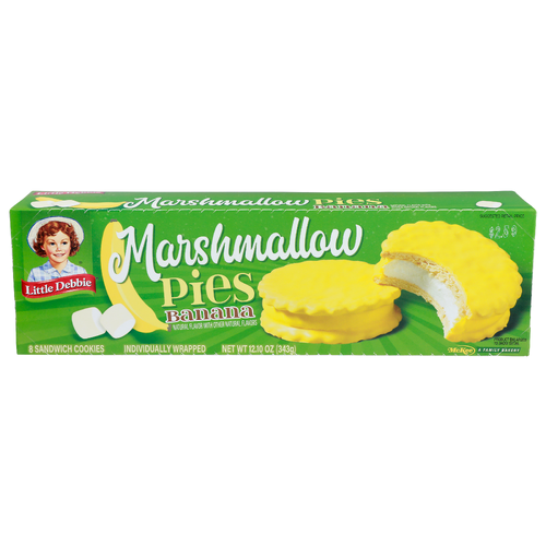 Little Debbie Banana Marshmallow Pies - 1.513 Ounce - 8 Count