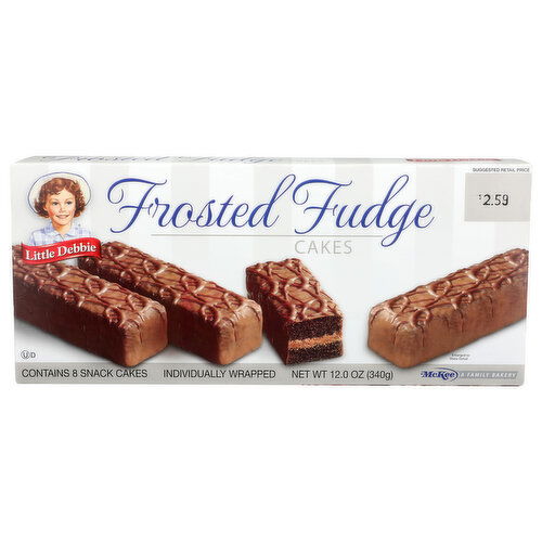 Little Debbie Individually Wrapped Frosted Fudge Cakes - 1.5 Ounce - 8 Count