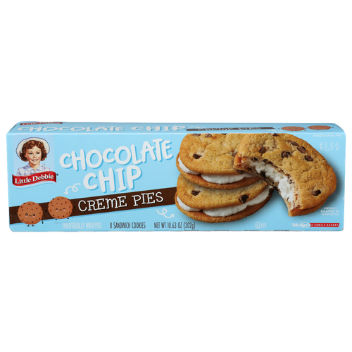Little Debbie Chocolate Chip Creame Pies - 1.329 Ounce - 8 Count