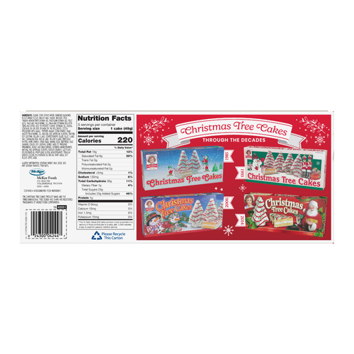 Little Debbie  Chocolate Christmas Tree Cakes - 8.62 Ounce