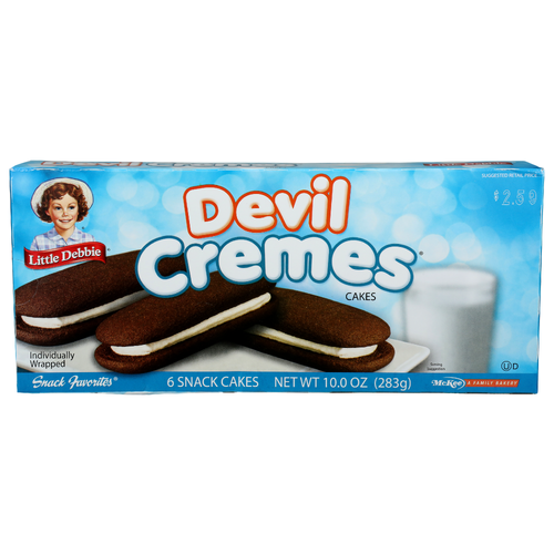 Little Debbie Devil Cremes Cakes - 1.667 Ounce - 6 Count