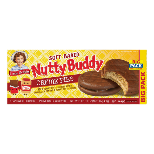 Little Debbie Big Pack Nutty Buddy Creme Pies - 19.14 Ounce