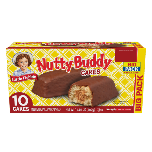 Little Debbie Big Pack Nutty Buddy Cakes - 15.28 Ounce