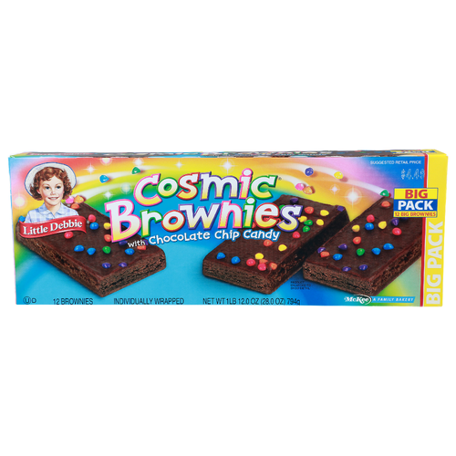 Little Debbie Chocolate Chip Candy Cosmic Brownies - 2.333 Ounce - 12 Count
