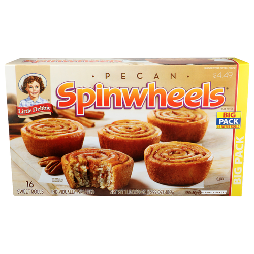 Little Debbie Pecan Spinwheels Pastries - 1.058 Ounce - 16 Count