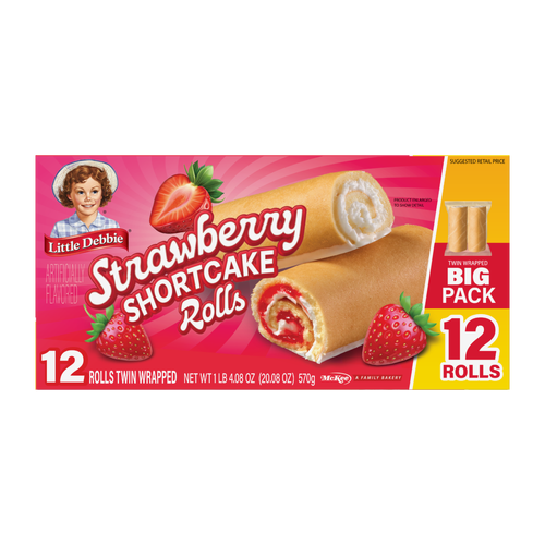 Little Debbie Big Pack Strawberry Shortcake Rolls - 20.08 Ounce