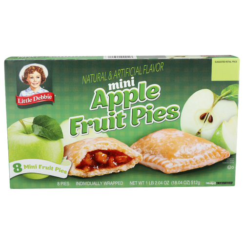 Little Debbie Individually Wrapped Mini Apple Fruit Pies - 2.255 Ounce - 8 Count
