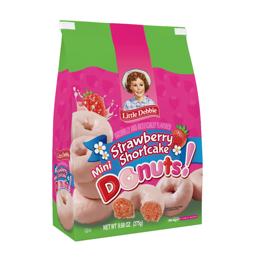 Little Debbie Mini Strawberry Shortcake Donuts - 9.68 Ounce