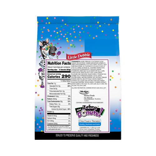 Little Debbie  Mini Zebra Donuts - 8.9 Ounce