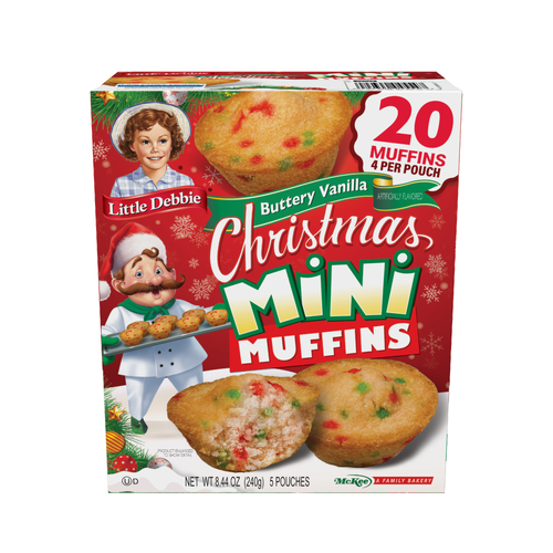 Little Debbie Family Pack Christmas Mini Muffins - 8.44 Ounce