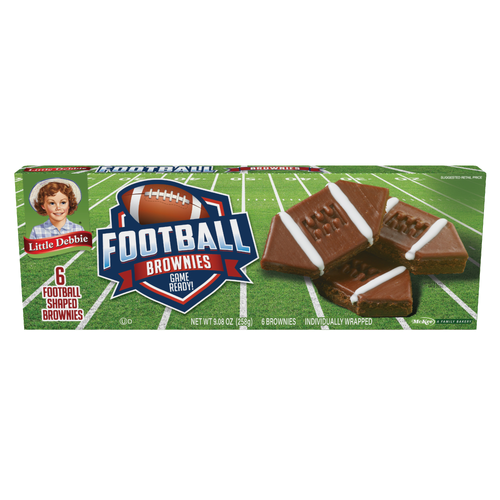 Little Debbie  Football Brownies - 9.08 Ounce