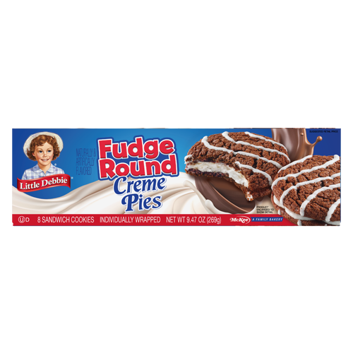 Little Debbie Fudge Round Creme Pies - 9.47 Ounce
