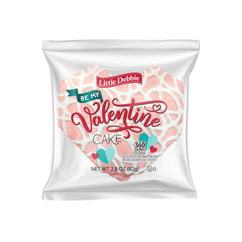 Little Debbie Snack Be My Valentine Cake Vanilla - 3.3 Ounce