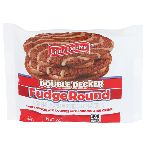 Little Debbie Fudge Round Double Decker - 3.9 Ounce