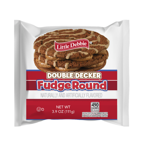Little Debbie Snack Fudge Round Double Decker - 4.4 Ounce