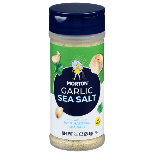 Morton Garlic Sea Salt - 8.5 Ounce