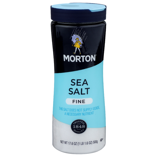 Morton Fine Sea Salt - 17.6 Ounce