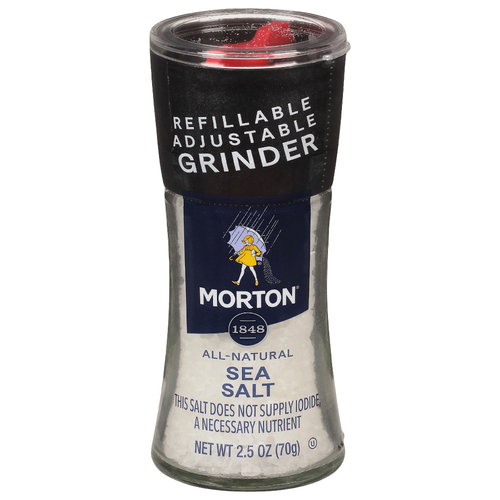 Morton ® Sea Salt Refillable Grinder - 2.5 Ounce