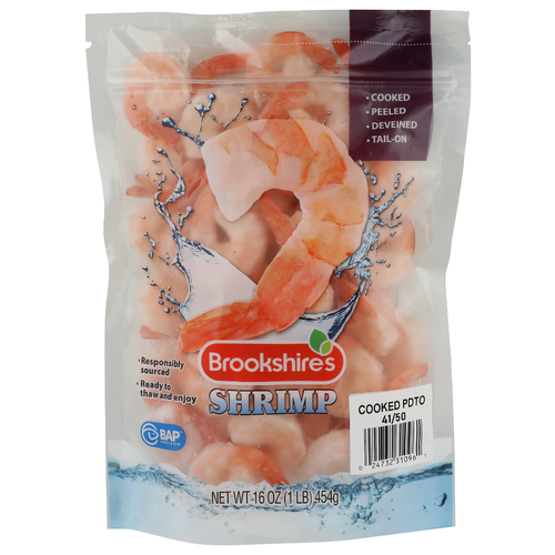 Brookshire's Cooked Shrimp Tail On 41/50 - 16 Ounce Image 1 of 4