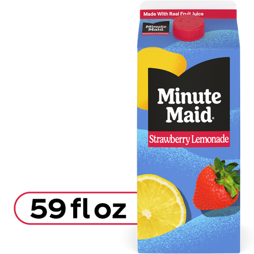 Minute Maid Strawberry Lemonade Carton - 59 Fluid Ounce