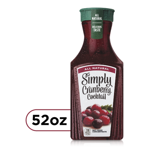 Simply Cranberry Cocktail Juice Drink Bottle - 52 Fluid Ounce Image 1 of 4