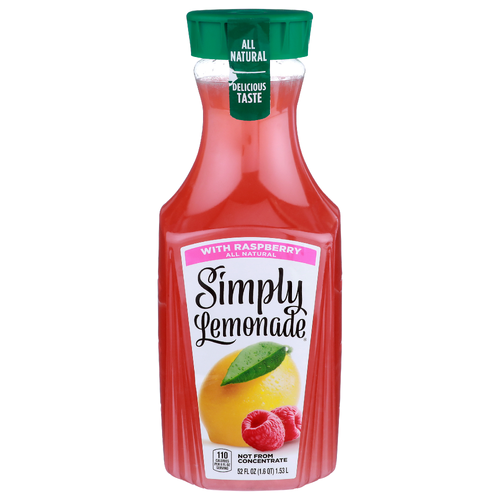 Simply Lemonade With Raspberry All Natural - 52 Fluid Ounce