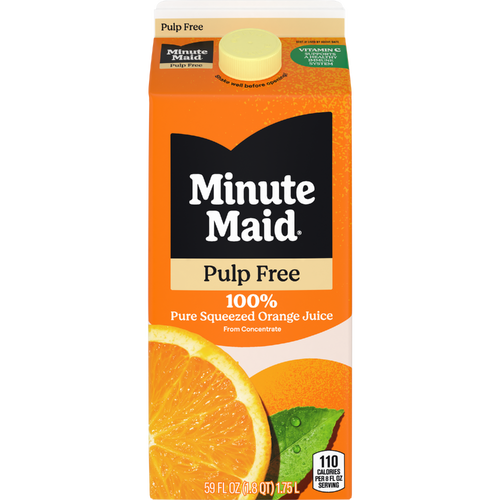 Minute Maid Orange Juice Pulp Free, Fruit Drink - 59 Fluid Ounce