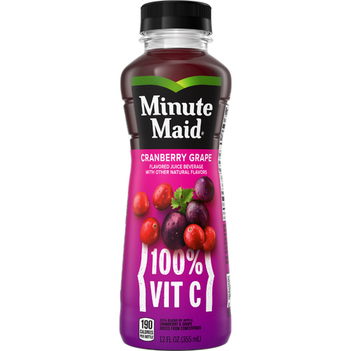 Minute Maid Cranberry Grape Juice Drink Bottle - 12 Fluid Ounce Image 1 of 2