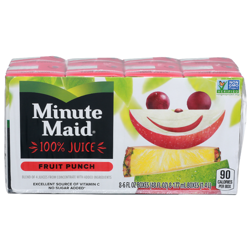 Minute Maid Fruit Punch - 6 Fluid Ounce - 8 Count