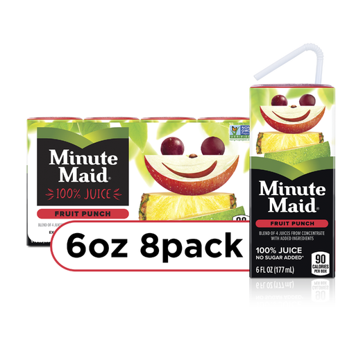 Minute Maid Fruit Punch Juice Drink Cartons - 48 Fluid Ounce Image 1 of 4