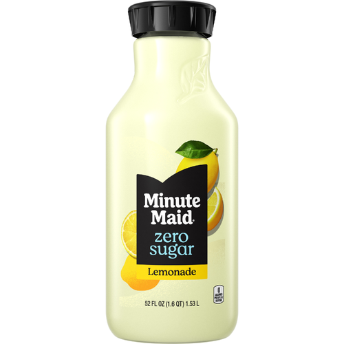 Minute Maid Zero Sugar Lemonade Juice, Bottle - 52 Fluid Ounce