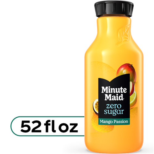 Minute Maid Zero Sugar Mango Passion Juice Drink Bottle - 52 Fluid Ounce