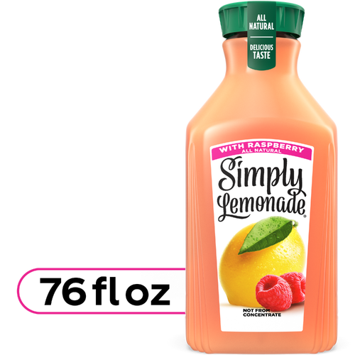 Simply Lemonade With Raspberry Bottle - 76 Fluid Ounce