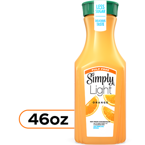 Simply Light Pulp-Free Orange Juice Bottle - 46 Fluid Ounce