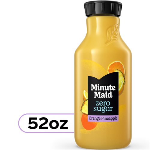 Minute Maid Zero Sugar Orange Pineapple Juice Drink Bottle - 52 Fluid Ounce