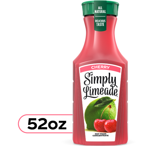 Simply Limeade With Cherry Drink Bottle - 52 Fluid Ounce