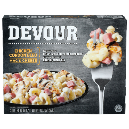Devour Chicken Cordon Bleu Mac & Cheese - 10.5 Ounce