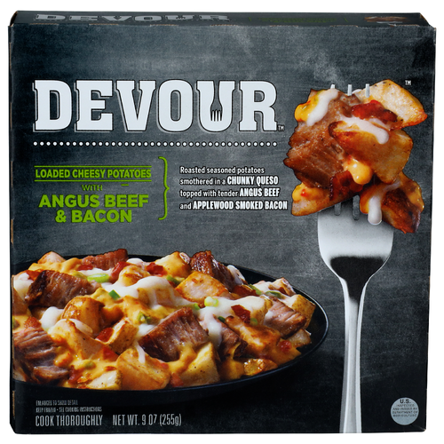 Devour With Angus Beef & Bacon Loaded Cheesy Potatoes - 9 Ounce