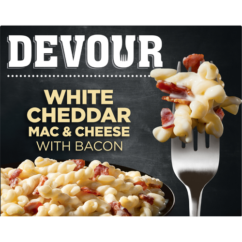 Devour White Cheddar Mac & Cheese With Bacon - 12 Ounce